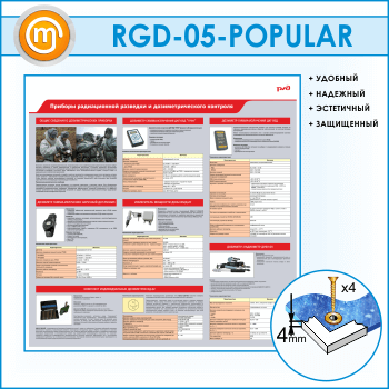 Стенд «Приборы радиационной разведки и дозиметрического контроля» (RGD-05)